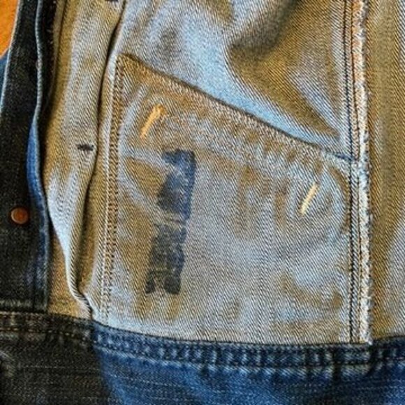 Vintage 7 For All Mankind Women's Blue Denim Jacket With Button Front & Pockets - Picture 8 of 16